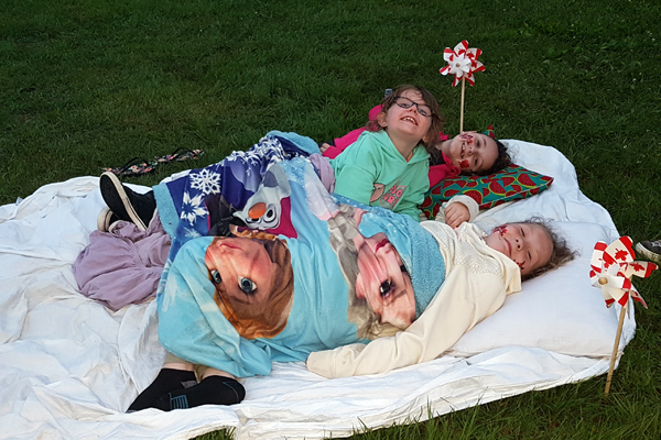 Fun with Friends awaiting the Fireworks!